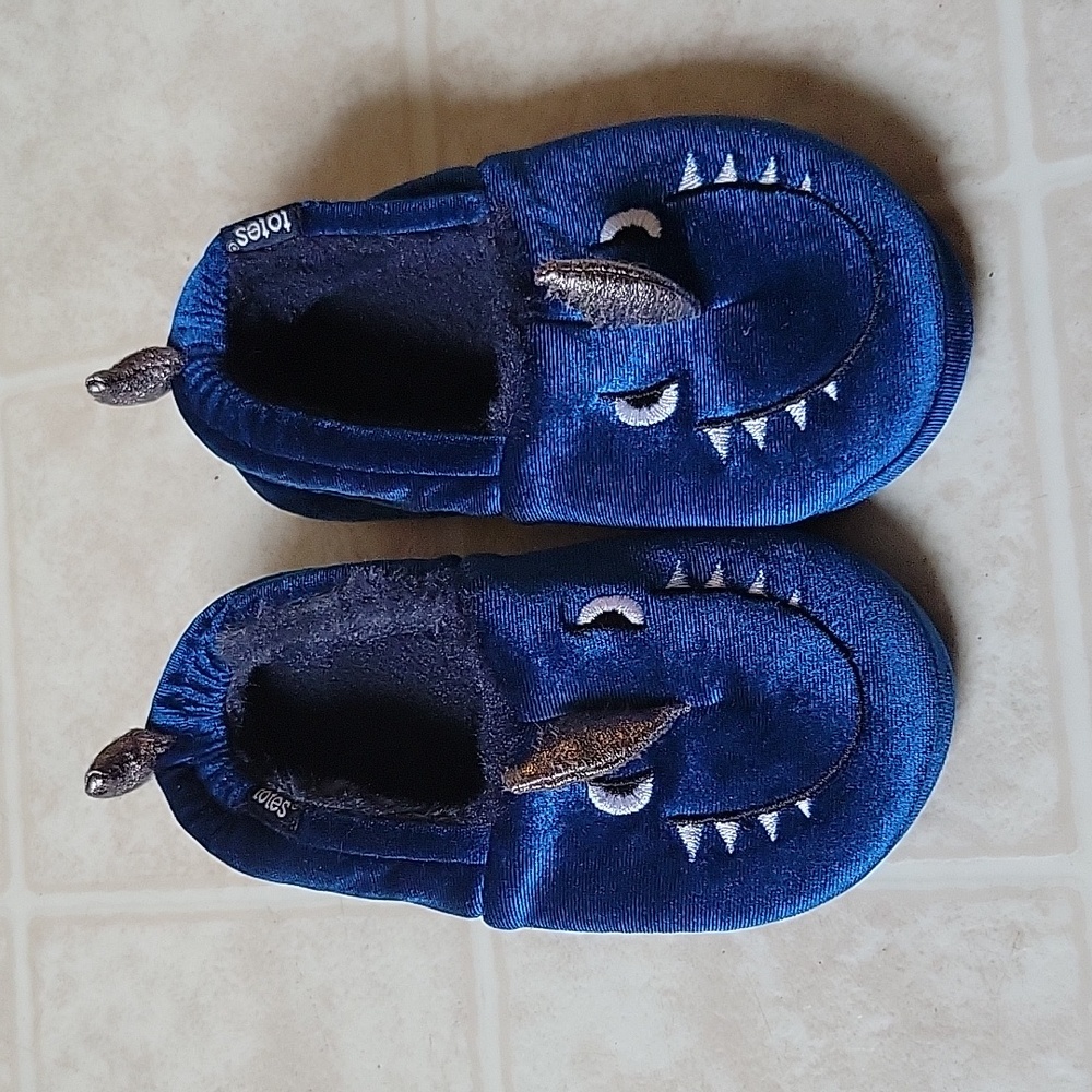 Blue totes slippers